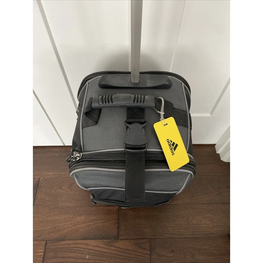 Adidas‎ Carry On Suitcase Black Stadium Wheeled Rolling Bag